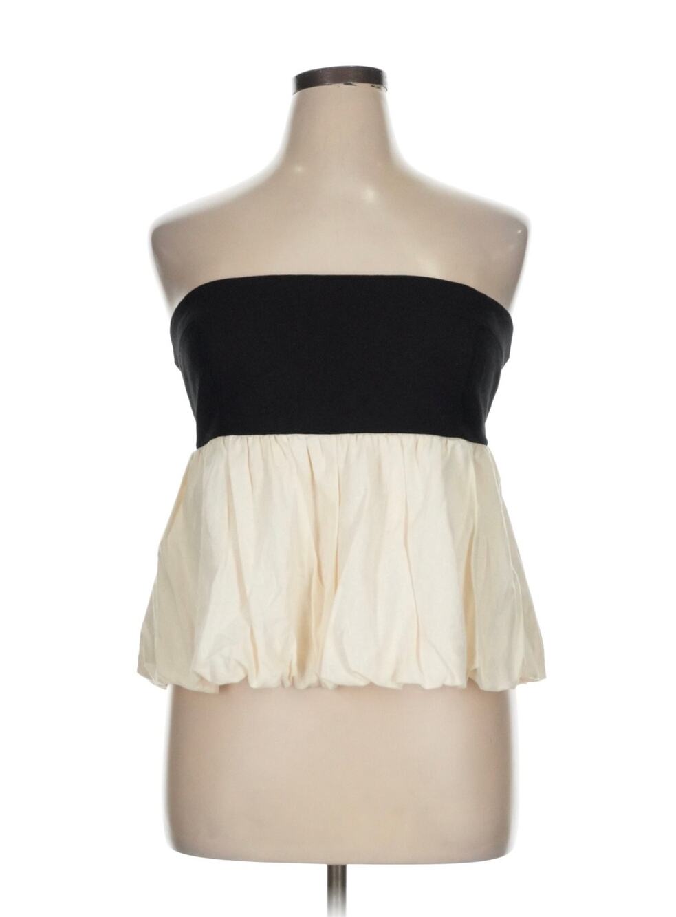 NWT PARKER The Leia Bubble-Hem Peplum Top Sz. XL